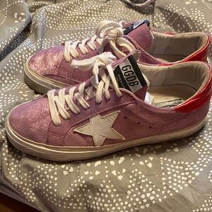 EUC golden goose sneakers pink sz 38 US 7.5